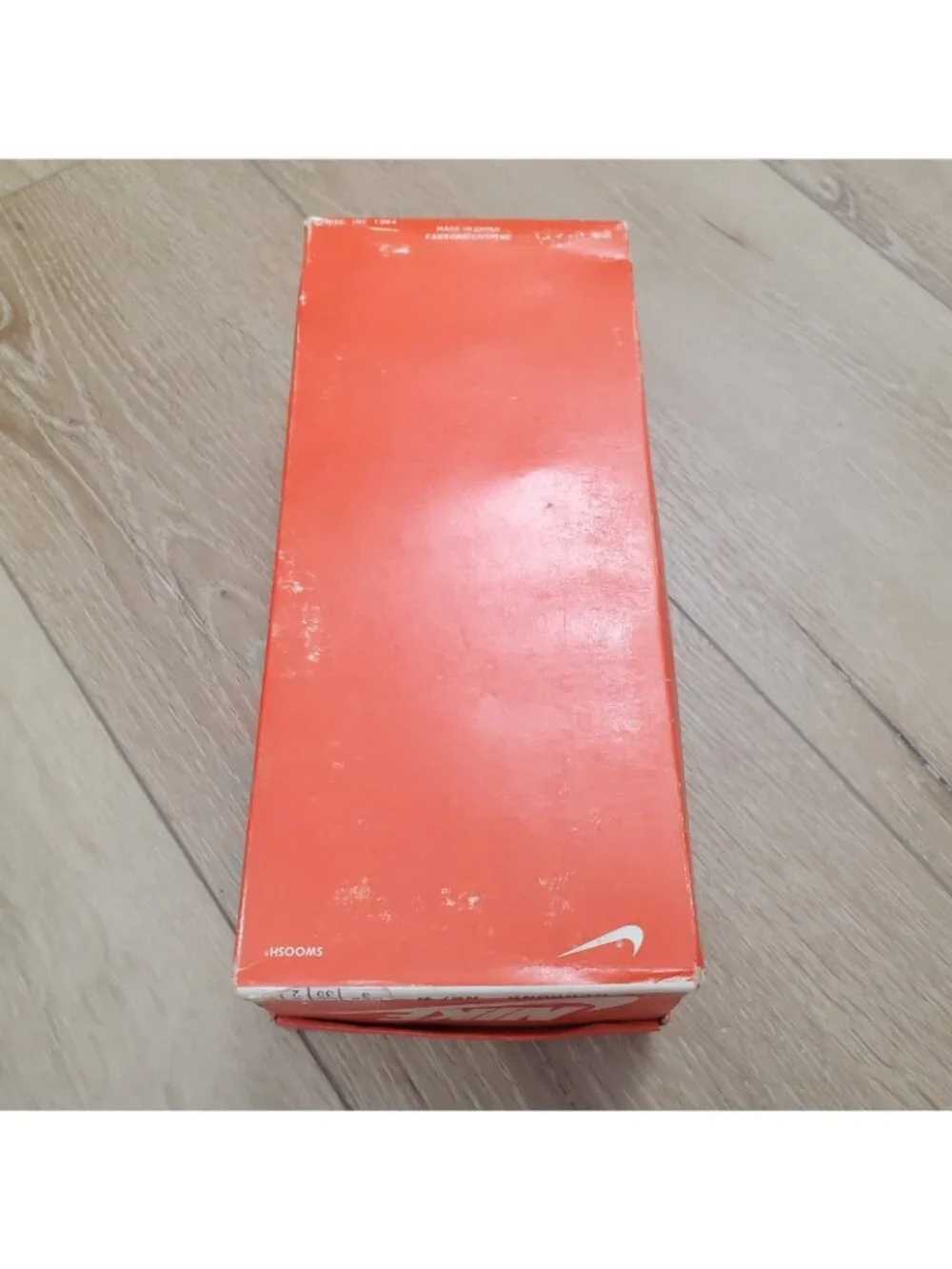 Vintage 1984 Nike Rebound Shoe Box ONLY Orange White Swoosh Retro READ 80s 8406